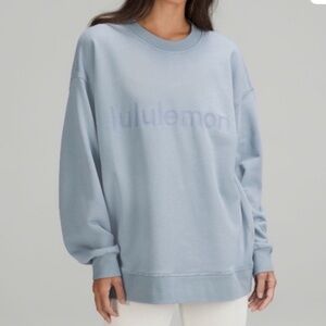 Lululemon Perfectly Oversized Crewneck Sweater Blue